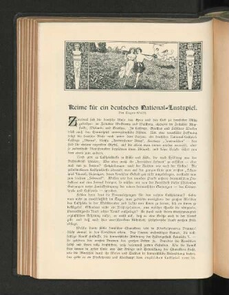 Keime für ein deutsches National-Lustspiel