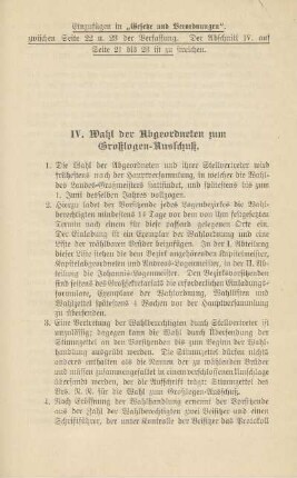 Wahl der Abgeordneten zum Großlogen-Ausschuß