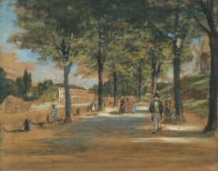 Aquarell: Windmühlenberg und Georgstraße