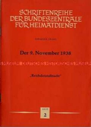 Historische Abhandlung zur "Reichskristallnacht"