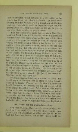 109. Scenen aus dem Siebenjährigen Kriege