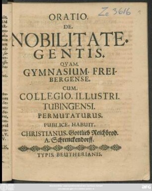 Oratio. De. Nobilitate. Gentis.