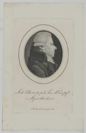 Bildnis des Joh. Christoph Jac. Cnopf