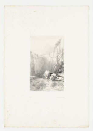 Felslandschaft, Blatt 6 der Folge "Werke"