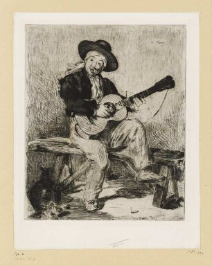 Spanischer Gitarrist, aus: "Edouard Manet: eaux-fortes"