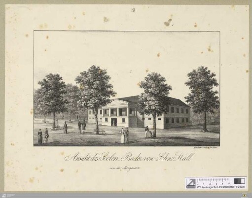 Ansicht des Soolen-Bades von Schw. Hall : von der Morgenseite