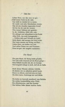 Mit Dir / Die Hand