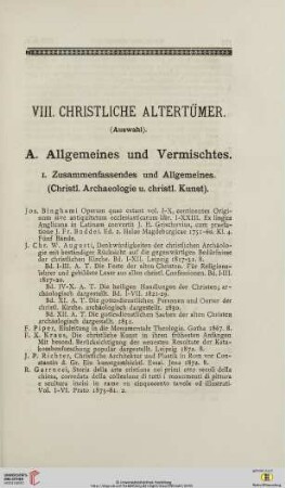 Christliche Altertümer