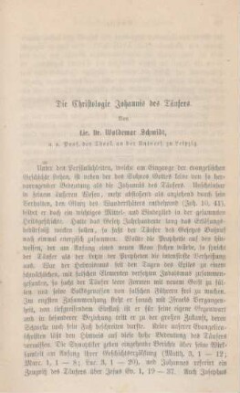 627-659 Die Christologie Johannes des Täufers