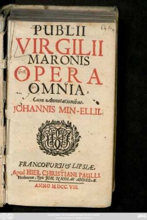 Publii Virgilii Maronis Opera Omnia