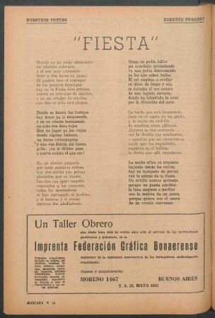 "Fiesta" : Nuestros poetas