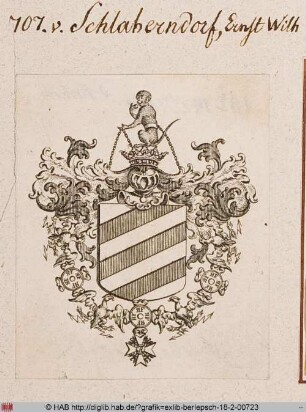 Wappen des Ernst Wilhelm von Schlabrendorf