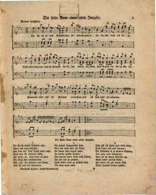 Lieder Mit Clavier Melodien. 3. 1784. - 30 S.