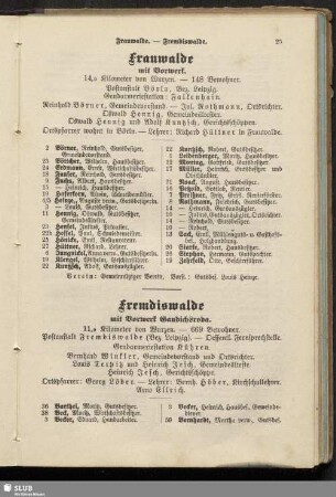 Fremdiswalde : Fremdiswalde mit Vorwerk Gaudichsroda