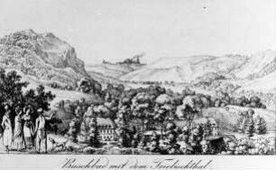 Meißen-Buschbad. Ortsansicht, von Ludwig Richter (Stadtarchiv Meißen)