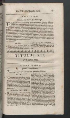 Titulus XLI.