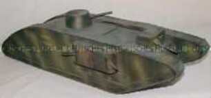 Modell Tank Typ "Mark V" (weiblich), Maßstab ca. 1:15