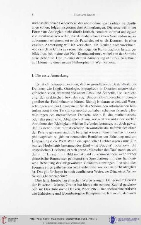 I. Die erste Anmerkung