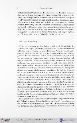 I. Die erste Anmerkung