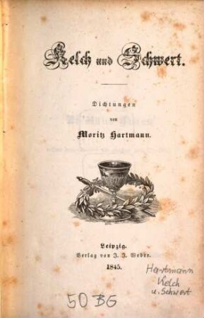 Kelch und Schwert : Dichtungen
