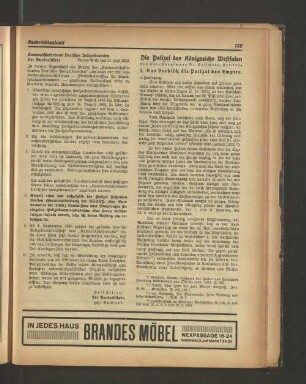 Die Polizei des Königreichs Westfalen von Pol.-Hauptmann Dr. Hartmann, Hamburg I. Das Vorbild, die Polizei des Empire. 4. Fortsetzung.