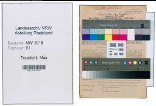 Entnazifizierung Max Teuchert , geb. 17.03.1893 (Kaufmaennischer Angestellter)