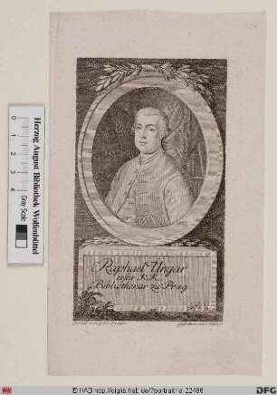 Bildnis Carl Ungar (Klostername bis 1788: Raphael)