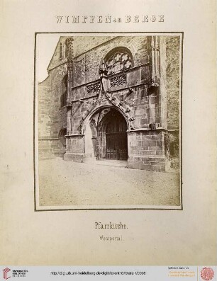 8. Wimpfen am Berge: Pfarrkirche (Westportal)