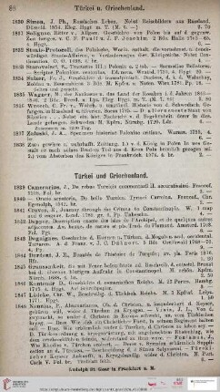 Türkei und Griechenland (Nr. 1839 - 1858)
