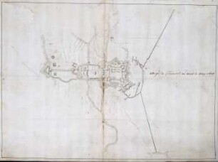 WHK 5 Französisch-Holländischer Krieg von 1672-1678: Plan der Festungsanlagen von Bouchain, Mai 1676