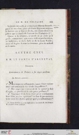 (Lettre CXCI -CXCIV)