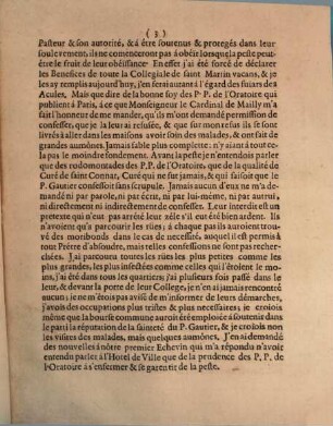 Copie de la Lettre de Monseigneur l'Evêque de Marseille á Monseigneur l'Évêque de Toulon : A Marseille le 22. Octobre 1720