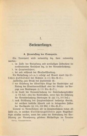 Das Gefangenen-Transportwesen : Zum prakt. Gebrauche für Gerichte, Staatsanwaltschaften, Gefängnisbeamte, Landratsämter, Polizeiverwaltungen, Amtsvorsteher zsgest