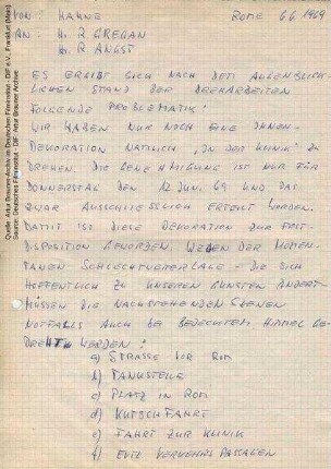 Interne Korrespondenz