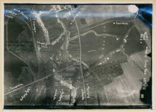 Foto der Batterie-Stellung bei Fosse 7 von Courrières (Luftbild)
