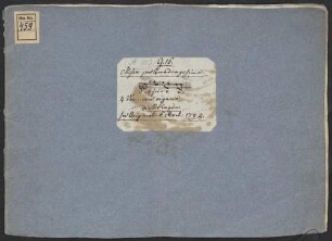 Masses, V (4), org, MH 552, a-Moll - BSB Mus.ms. 459 : [caption title:] Missa Quadragesimalis. à 4 Voci in pieno, col'Organo. Di G. Michele Haydn mpria. // [binding title, by other hand:] Missa pro Quadragesima. // [Incipit] // 4 Voc: con organo. // di MHaydn. // In Originali. 6 Mart: 1794