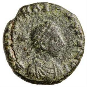 Münze, Aes 4, 406 - 408 n. Chr.