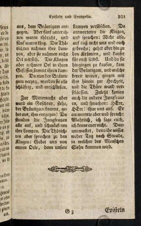101-120, Episteln und Evangelia auf alle Apostel-Tage durchs ganze Jahr.