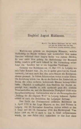 7. Siegfried August Mahlmann.