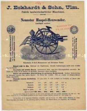 Neuester Haspel-Heuwender