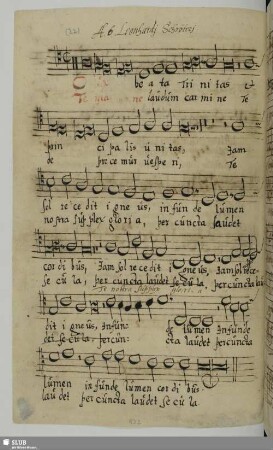Schröter, Leonhart: O lux beata trinitas