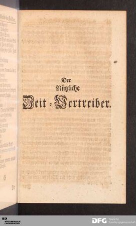 Der Nützliche Zeit-Vertreiber