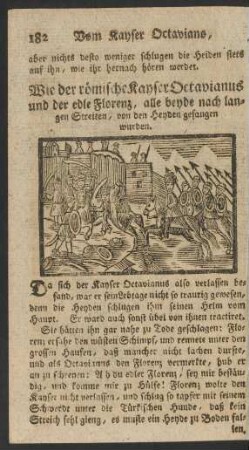 Wie der römische Kayser Octavianus und der edle Florenz ... von den Heyden gefangen wurden.