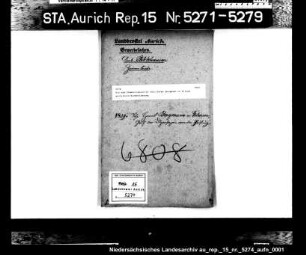 Die dem Zimmerergesellen Tehe Harms Borgmann in Filsum gestattete Niederlassung