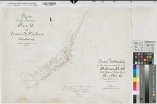 Beckum (Balve), Teilung der Gemarkung Beckum, Bl.8 Brouillonkarte II Beckum Flur 10