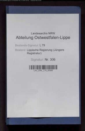 Rekurse in Ablösungssachen: Amt Schwalenberg