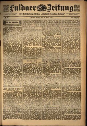 Ausgabe vom Montag, den 10. März 1902.