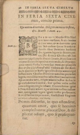 In Feria Sexta Cinerum, concio prima [- concio quarta.]