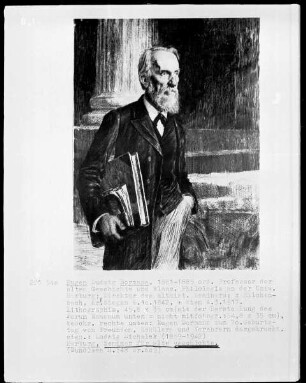 Eugen Ludwig Bormann (1842-1917), Professor der alten Geschichte und klassischen Philologie in Marburg (Ausschnitt)