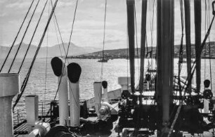 Achterdeck der Monte Cervantes (HSDG-Spitzbergenfahrt der Monte Cervantes Leonhardt 1928)
